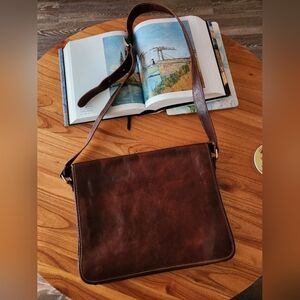 Genuine leather laptop bag